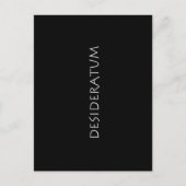 Desideratum Postkarte (Vorderseite)