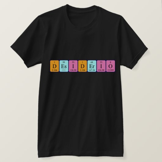 Desiderio Periodenname Shirt (Design vorne)