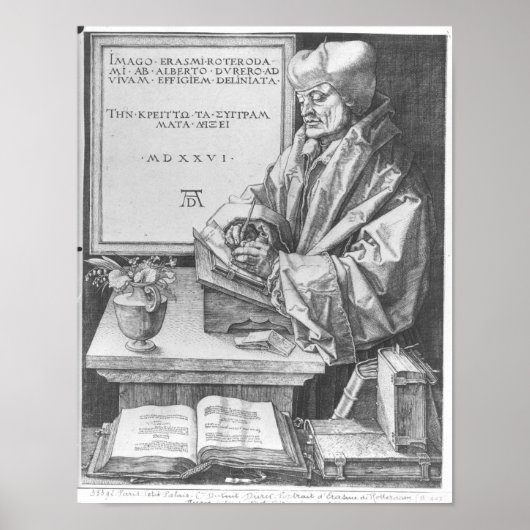 Desiderius Erasmus von Rotterdam, 1526 Poster (Vorne)