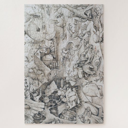 Desidia (Sloth), Pieter Bruegel Puzzle (Vertikal)