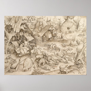 Desidia (Sloth) von Pieter Bruegel the Elder Poster