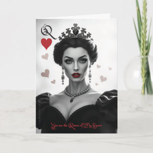 Design 02 Queen of My Heart Valentine Card Einladung