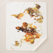 Design 102 Weltkarte Sherpadecke (Vorderseite)