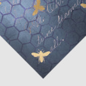 Design 12-Tissue Paper der Blauen Bienenreihe Seidenpapier (Detail)