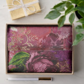 Design 15 der Burgundy-Bienenreihe Seidenpapier (Geschenk)