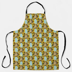 Design 15 für Sonnenblumen und Bienen Schürze