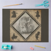 Design 1 einer weiteren Alice im Wunderland Seidenpapier (Basteln)