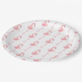 Design-2-Papierplatte der Zender-Flamingo-Serie Pappteller (Schrägansicht)