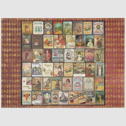 Design 32 einer anderen Alice im Wunderland Seidenpapier (Vorderseite)