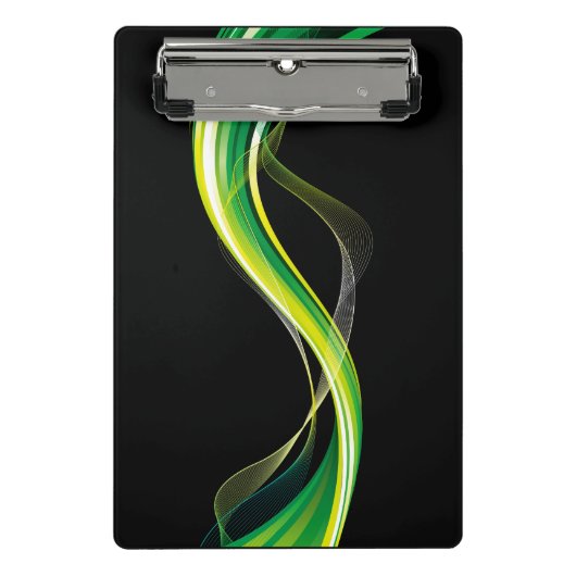 Design-34534 für vertikale grüne Welle Mini Klemmbrett (Vorderseite)
