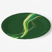 Design-34534 für vertikale grüne Welle Pappteller (Schrägansicht)