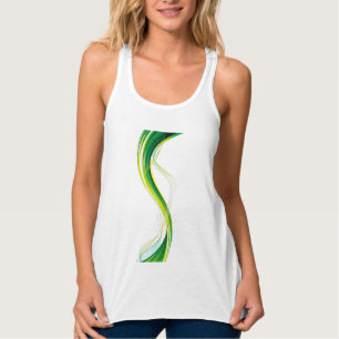 Design-34534 für vertikale grüne Welle Tank Top