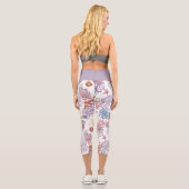 Design 3 der Unterwasserfarbe Capri Leggings (Rückseite)