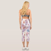 Design 3 der Unterwasserfarbe Capri Leggings (Rückseite)