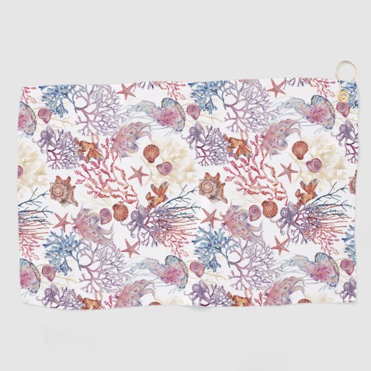 Design 3 der Unterwasserfarbe Golfhandtuch (Horizontal)