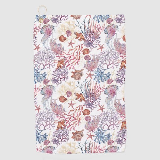 Design 3 der Unterwasserfarbe Golfhandtuch (Vorderseite)