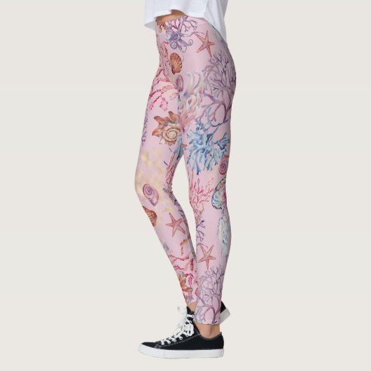 Design 3 der Unterwasserfarbe Leggings (Links)