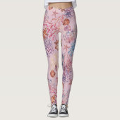 Design 3 der Unterwasserfarbe Leggings (Vorderseite)