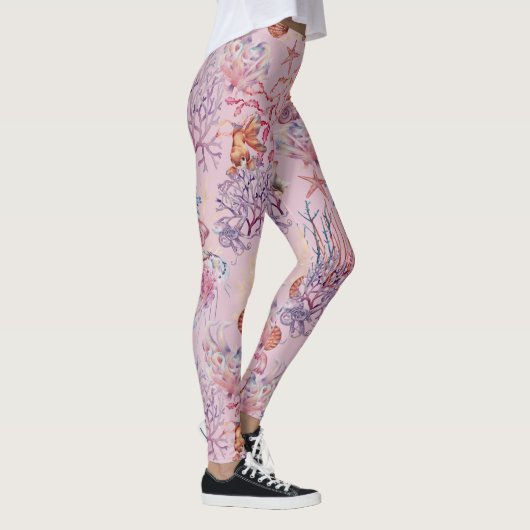 Design 3 der Unterwasserfarbe Leggings (Rechts)