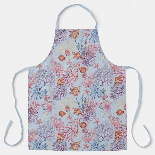 Design 3 der Unterwasserfarbe Schürze (Vorderseite)