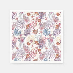 Design 3 der Unterwasserfarbe Serviette