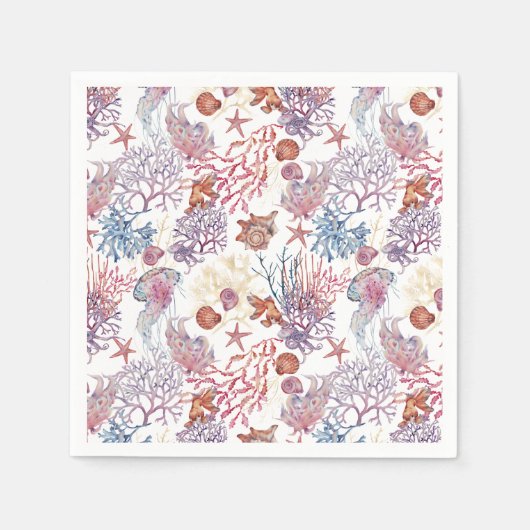 Design 3 der Unterwasserfarbe Serviette (Vorderseite)