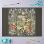 Design 3 einer weiteren Alice im Wunderland Seidenpapier (Basteln)