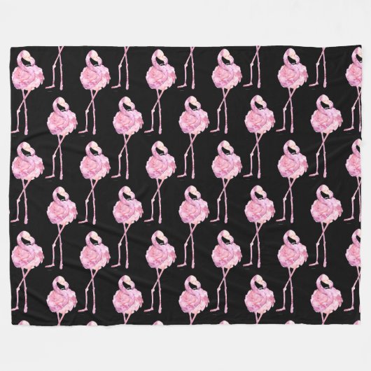 Design 3 Fleece Blanko Serie von zender Flamingo (Vorderseite (Horizontal))