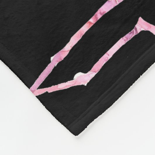 Design 3 Fleece Blanko Serie von zender Flamingo (Ecke)