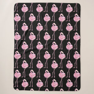 Design 3 Fleece Blanko Serie von zender Flamingo Sherpadecke