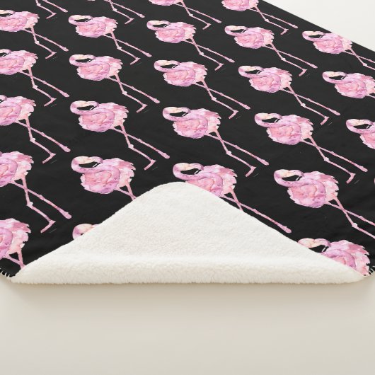 Design 3 Fleece Blanko Serie von zender Flamingo Sherpadecke (3/4)