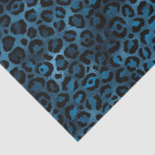 Design 3-Papiertücher der Blauen und Goldleopard-S Seidenpapier (Detail)