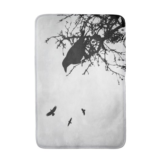 Design 43 Krähenraven Badematte (Vorderseite Vertikal)