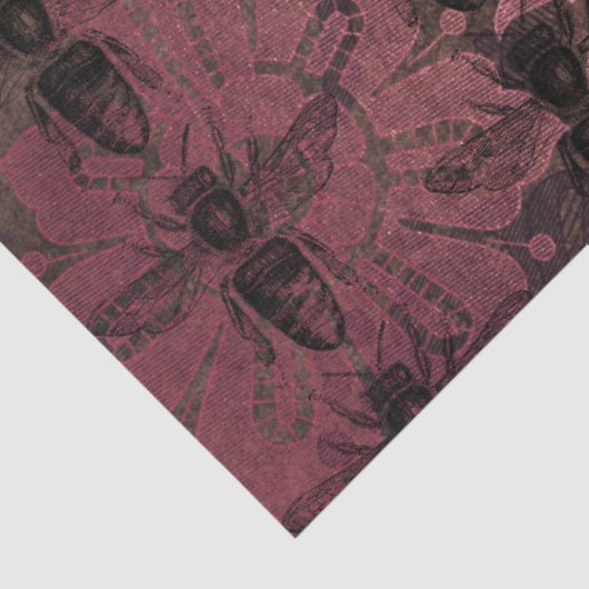 Design 54 der Queen Bee Series Seidenpapier (Detail)