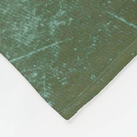 Design 55 Green World Map Fleecedecke (Ecke)