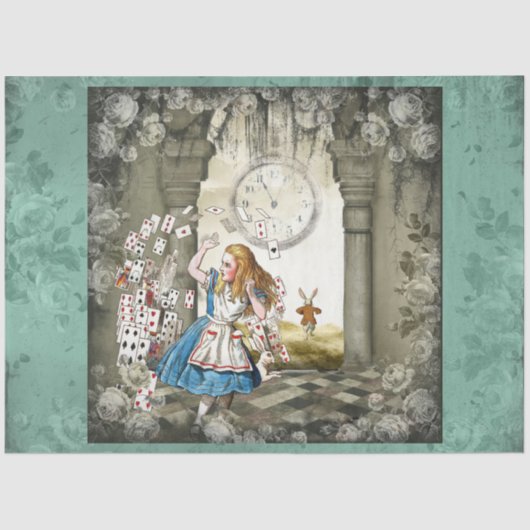 Design 59 einer anderen Alice im Wunderland Seidenpapier (Vorderseite)