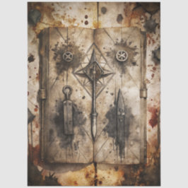 Design 5 der Gothic Junk Journal-Serie Seidenpapier