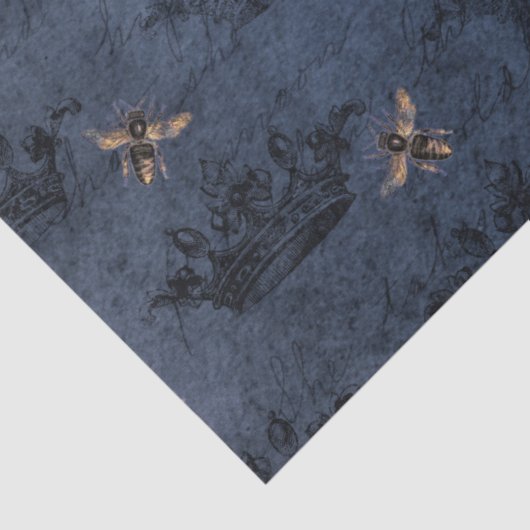 Design 5-Gewebe der Blauen Bienenreihe Seidenpapier (Detail)