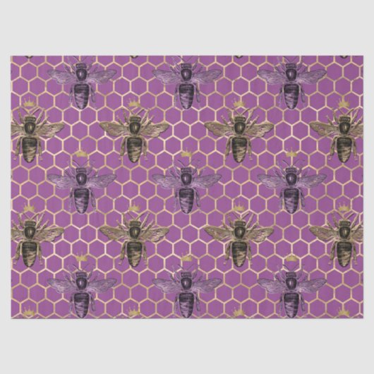 Design-5-Gewebe der Queen Bee-Serie Seidenpapier (Vorderseite)