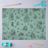 Design 62 einer anderen Alice im Wunderland Seidenpapier (Basteln)