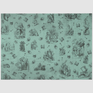 Design 62 einer anderen Alice im Wunderland Seidenpapier