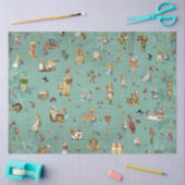 Design 63 einer anderen Alice im Wunderland Seidenpapier (Basteln)