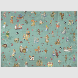 Design 63 einer anderen Alice im Wunderland Seidenpapier