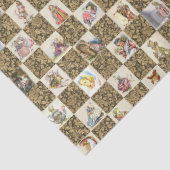 Design 66 einer anderen Alice im Wunderland Seidenpapier (Ausschnitt)