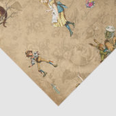 Design 68 einer anderen Alice im Wunderland Seidenpapier (Ausschnitt)