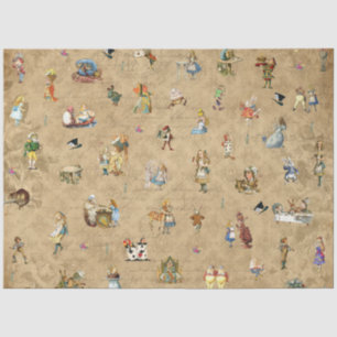 Design 68 einer anderen Alice im Wunderland Seidenpapier