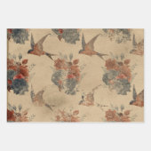 Design 6 der Ephemeride Birds Series Geschenkpapier Set (Vorderseite 3)