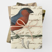 Design 6 der Ephemeride Birds Series Geschenkpapier Set (Beispiel)