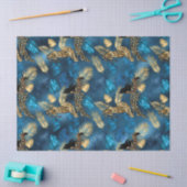 Design 6-Gewebe der Blue Leopard Serie Seidenpapier (Basteln)