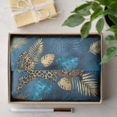 Design 6-Gewebe der Blue Leopard Serie Seidenpapier (Geschenk)